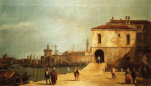 Копия картины "fonteghetto della farina" художника "каналетто"