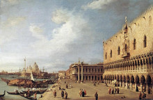 Репродукция картины "view of the ducal palace" художника "каналетто"