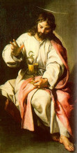 Репродукция картины "st. john the evangelist and the poisoned cup" художника "кано алонсо"
