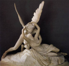 Репродукция картины "cupid and psyche" художника "кано́ва анто́нио"