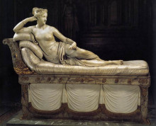 Репродукция картины "paolina borghese as venus victrix" художника "кано́ва анто́нио"