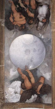 Копия картины "юпитер, нептун и плутон" художника "караваджо"