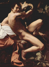 Картина "иоанн креститель" художника "караваджо"
