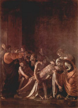 Копия картины "воскрешение лазаря" художника "караваджо"