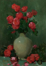 Репродукция картины "red roses" художника "карлсен эмиль"