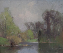 Репродукция картины "spring landscape" художника "карлсен эмиль"