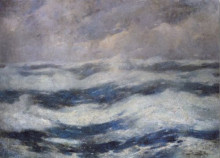 Копия картины "the sky and the ocean" художника "карлсен эмиль"