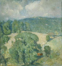 Копия картины "connecticut hillside" художника "карлсен эмиль"