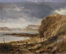 Копия картины "shields from the harbour mouth" художника "кармайкл джон уилсон"