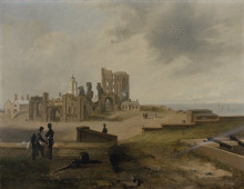 Репродукция картины "tynemouth priory from the east" художника "кармайкл джон уилсон"