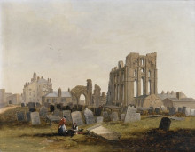 Копия картины "tynemouth priory from the east" художника "кармайкл джон уилсон"