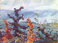 Копия картины "scrub oaks and maples" художника "кармайкл франклин"