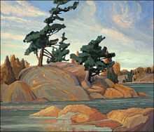 Репродукция картины "island georgian bay" художника "кармайкл франклин"