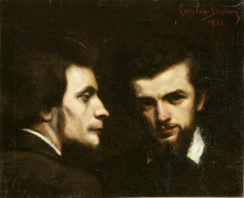 Копия картины "henri oulevay and henri fantin latour" художника "каролюс-дюран"