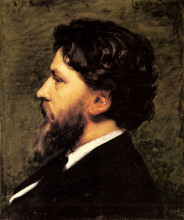Картина "portrait of philippe burty" художника "каролюс-дюран"