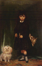 Копия картины "the artist&#39;s daughter, marie anne" художника "каролюс-дюран"