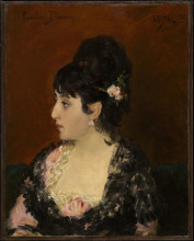 Репродукция картины "spanish woman (portrait of eva gonzales)" художника "каролюс-дюран"