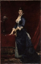 Картина "portrait of madame georges petit" художника "каролюс-дюран"
