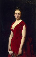 Копия картины "portrait of anna obolenskaya" художника "каролюс-дюран"