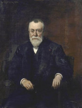 Репродукция картины "portrait of leonard danel" художника "каролюс-дюран"