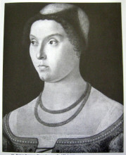 Репродукция картины "portrait of a lady" художника "карпаччо витторе"