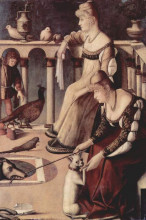 Репродукция картины "two venetian ladies" художника "карпаччо витторе"
