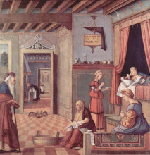 Копия картины "the birth of the virgin" художника "карпаччо витторе"