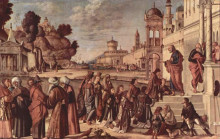 Копия картины "st. stephen is consecrated deacon" художника "карпаччо витторе"
