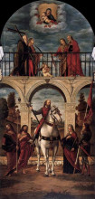 Репродукция картины "the glory of st. vidal" художника "карпаччо витторе"