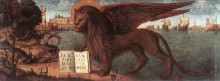 Копия картины "the lion of st. mark" художника "карпаччо витторе"