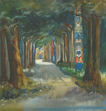 Картина "totem walk at sitka" художника "карр эмили"