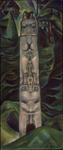 Репродукция картины "totem and forest" художника "карр эмили"