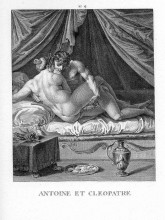 Копия картины "antony and cleopatra" художника "карраччи агостино"