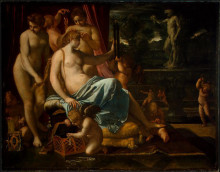 Копия картины "adorned by the graces" художника "карраччи аннибале"