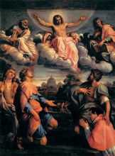 Копия картины "christ in glory" художника "карраччи аннибале"