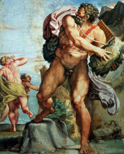 Картина "the cyclops polyphemus" художника "карраччи аннибале"