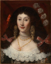 Копия картины "portrait of a woman" художника "карреньо де миранда хуан"