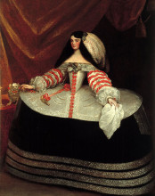 Картина "portrait of ines de zu&#241;iga y velasco" художника "карреньо де миранда хуан"