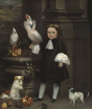Картина "portrait of the dwarf michol" художника "карреньо де миранда хуан"