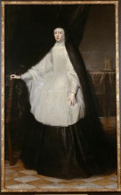 Копия картины "archduchess maria anna queen of spain as a widow" художника "карреньо де миранда хуан"