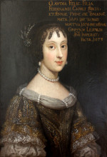 Копия картины "claudia felicitas of austria" художника "карреньо де миранда хуан"