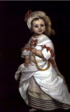 Копия картины "portrait of a infanta" художника "карреньо де миранда хуан"