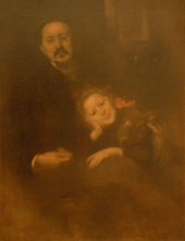 Картина "gabriel s&#233;ailles et sa fille" художника "каррьер эжен"