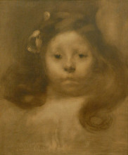 Картина "portrait d&#39;elisabeth, fille d&#39;elie faure" художника "каррьер эжен"