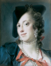 Копия картины "a venetian lady from the house of barbarigo (caterina sagredo barbarigo)" художника "каррьера розальба"