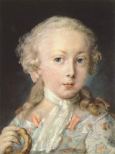 Репродукция картины "young child of the le blond family" художника "каррьера розальба"