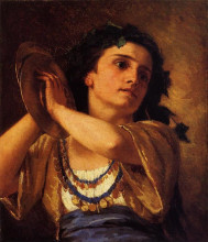 Копия картины "вакханка" художника "кассат мэри"