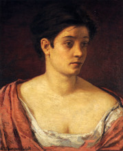 Репродукция картины "портрет женщины" художника "кассат мэри"