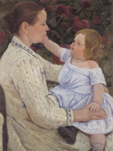 Копия картины "детская ласка" художника "кассат мэри"
