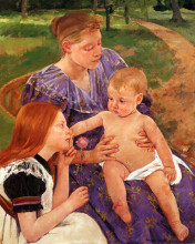 Репродукция картины "семья" художника "кассат мэри"